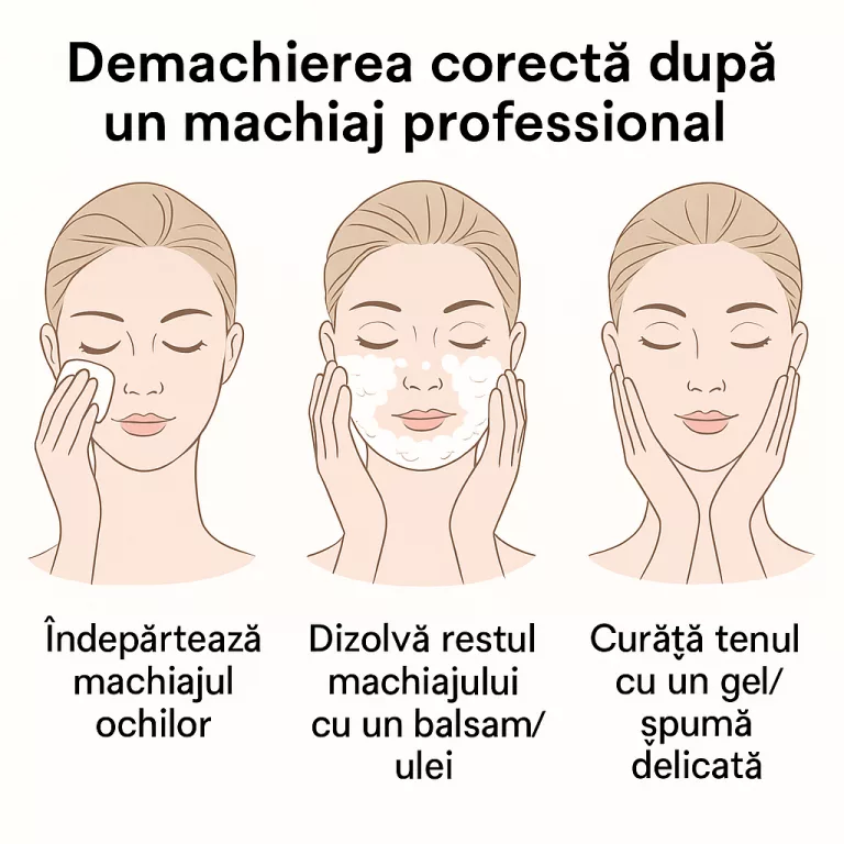 Demachierea corectă după un machiaj profesional